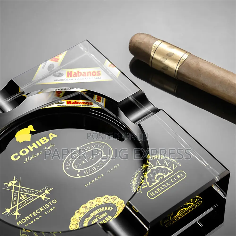 Black Cohiba Cigars Ashtray