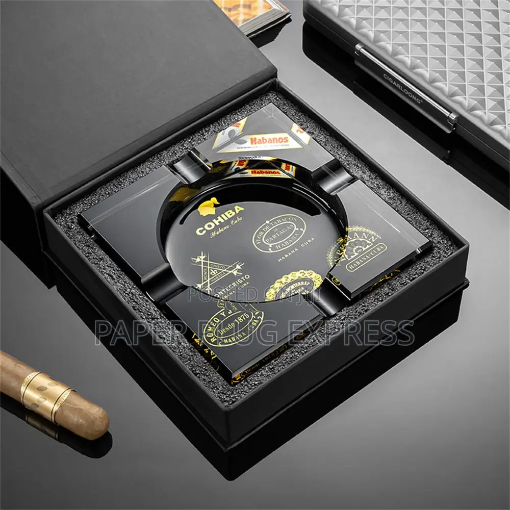 Black Cohiba Cigars Ashtray