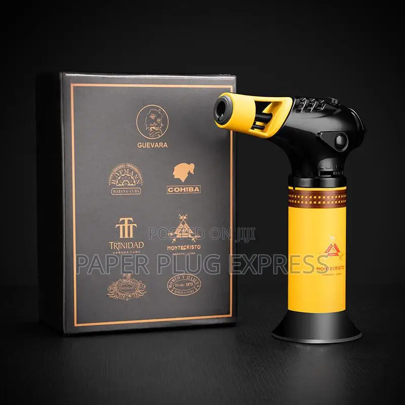 One Hand Ergonomic Torch Cigars Lighter