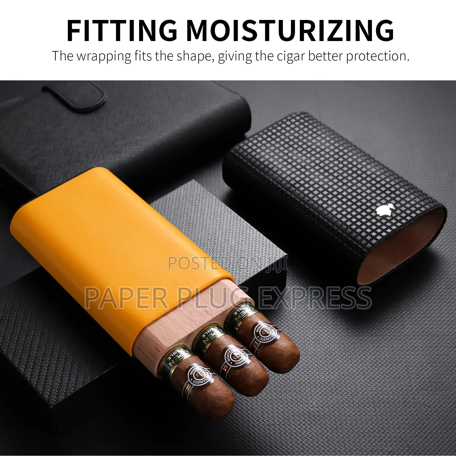 Cohiba Portable 3-Cigars Leather Case