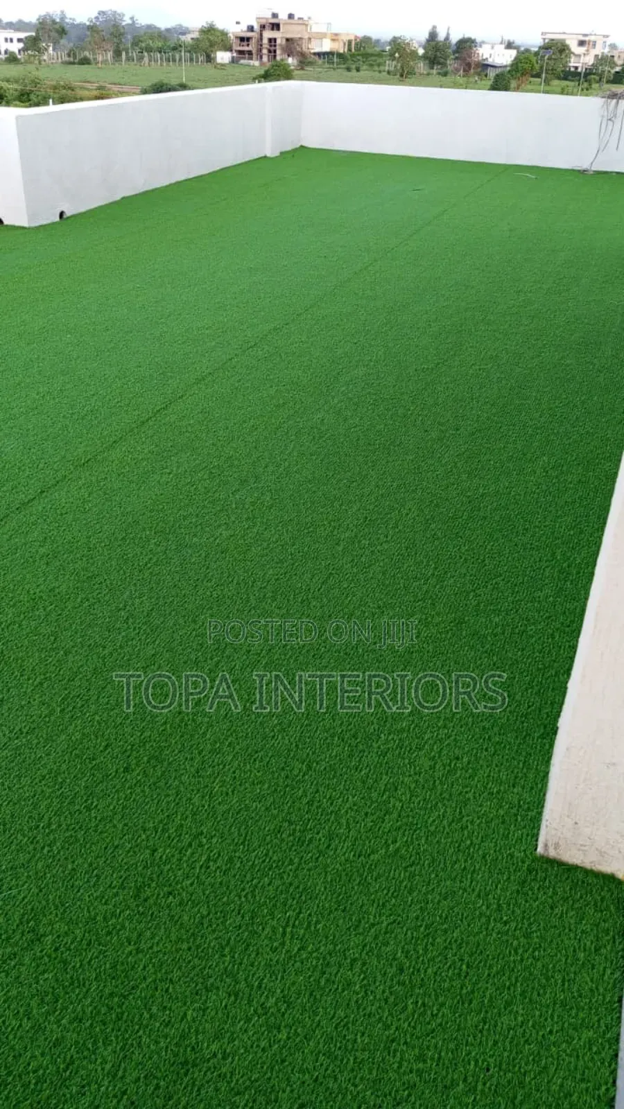 Outdoor Rooftop Artificial Green Grass Carpets 20mm