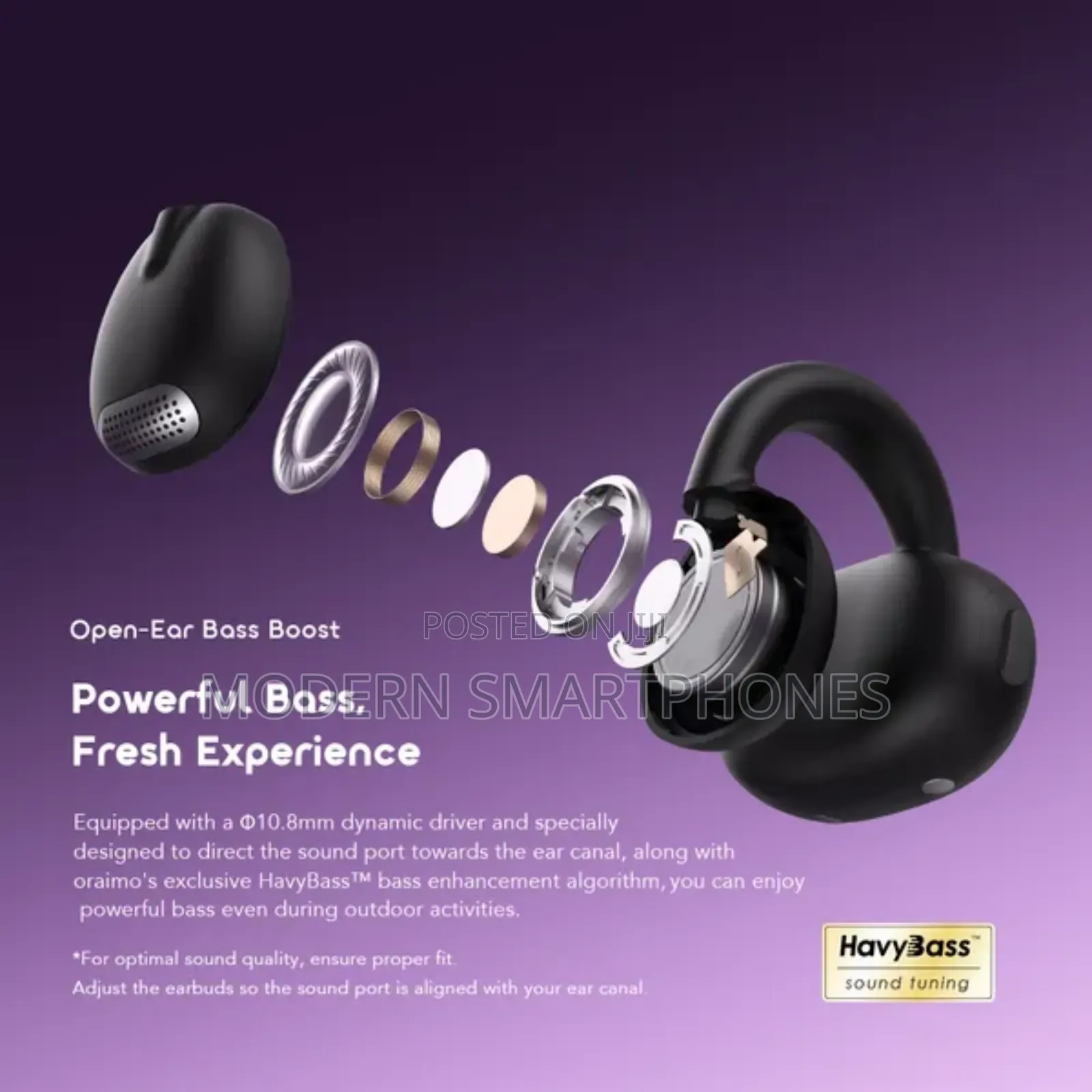 Oraimo Opensnap Clip-on True Wireless Earphones