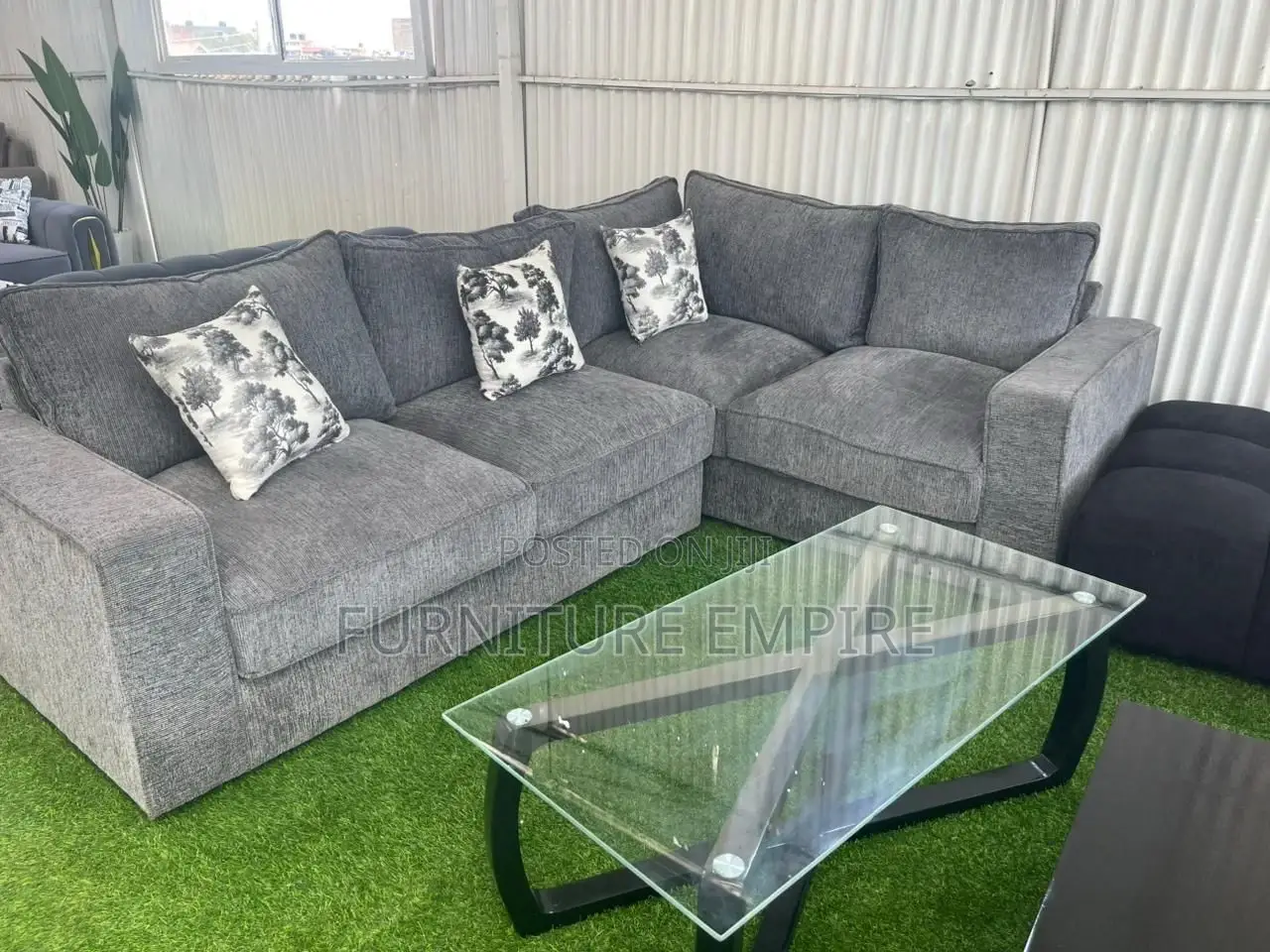 Creamy Soft 6 Seater L Sofa