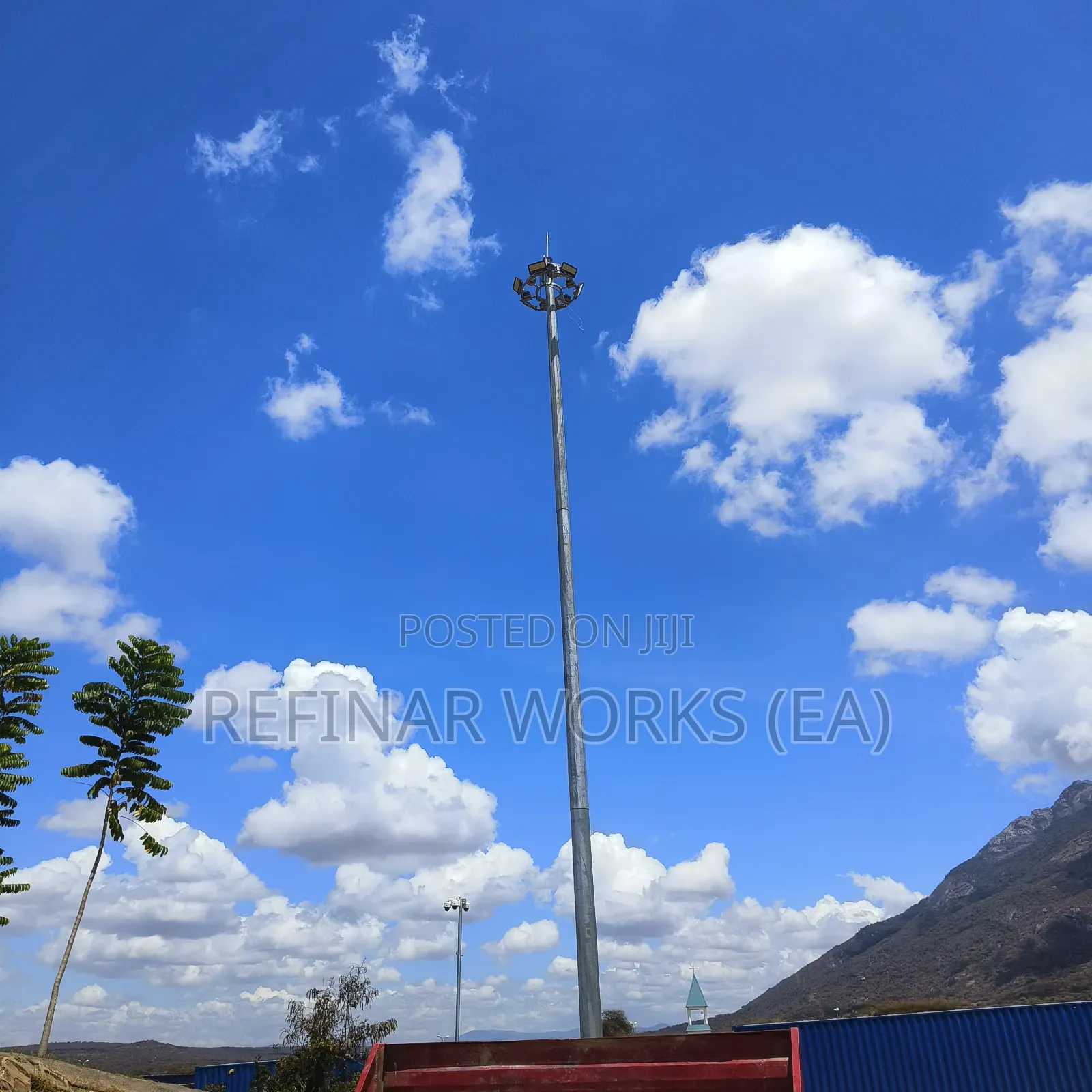 High Mast Lighting Tower Fabrication – Heavy Duty Steel