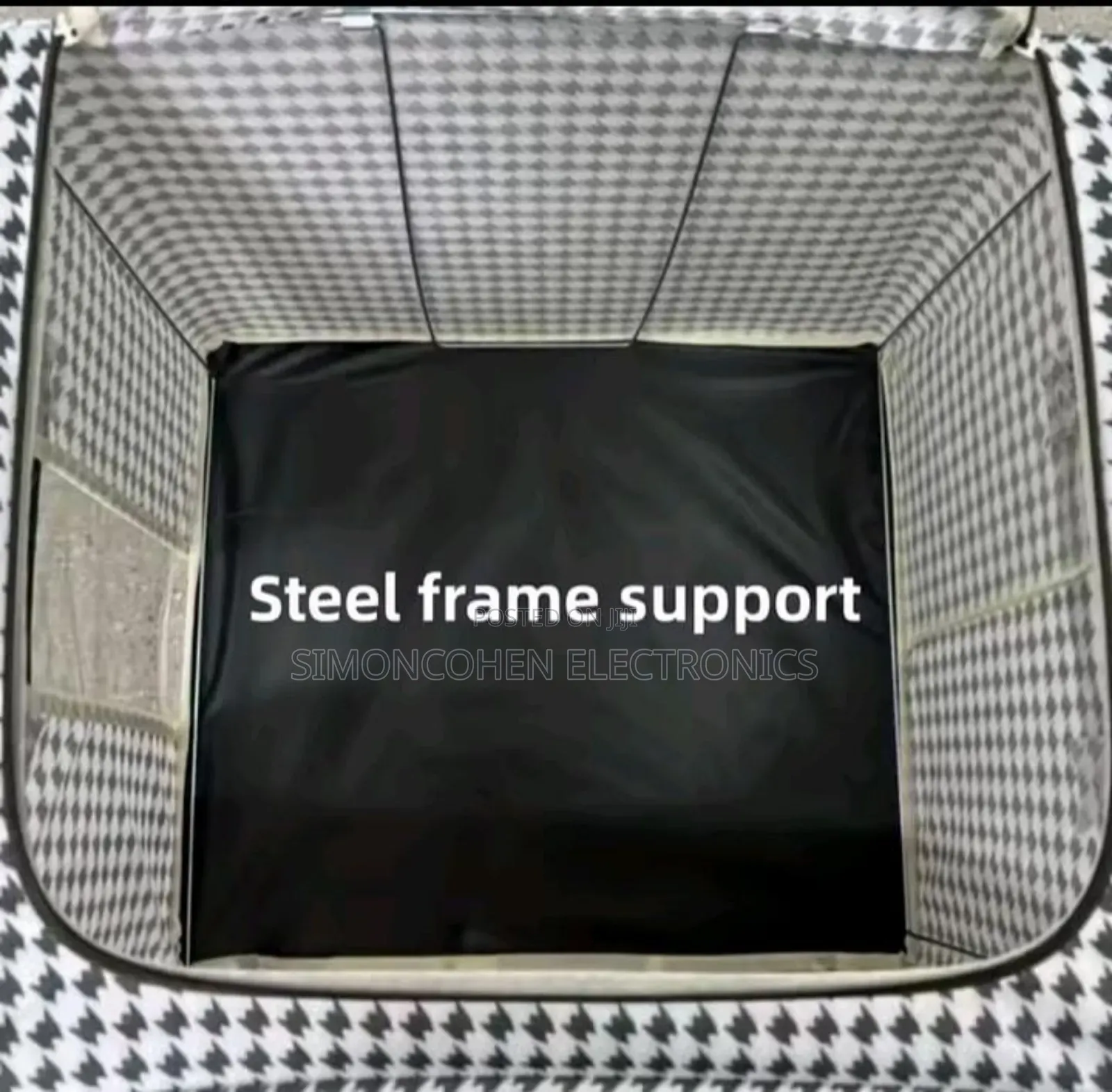 Oxford Cloth Frame Storage Box With Cover Quilt Folding Storage Bag.