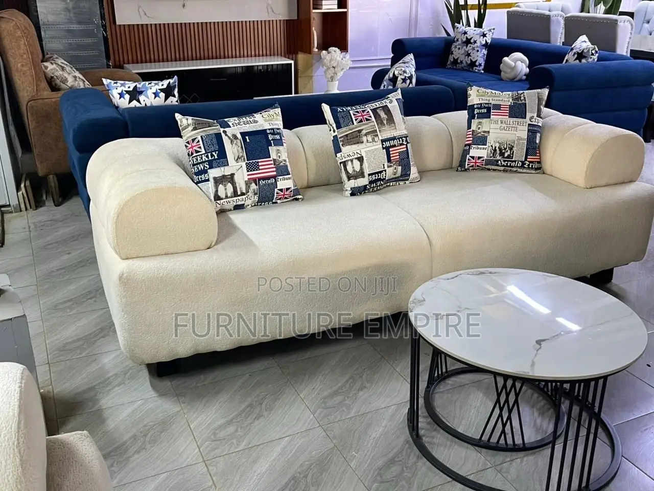Customized Cushy 3 Seater Couch