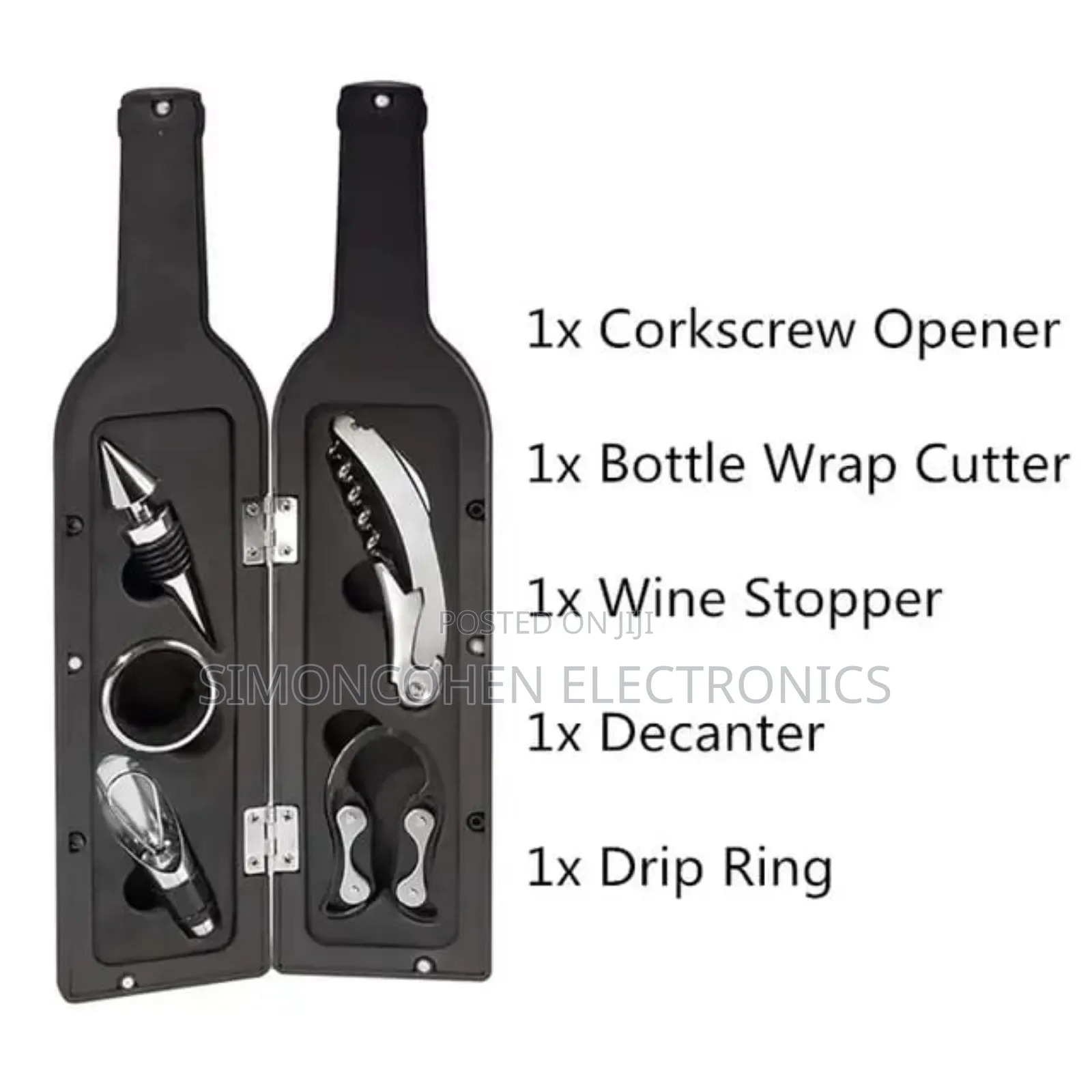 5pcs Bottle Shaped Wine Opener Gift Wine Bottle Corkscrew Set