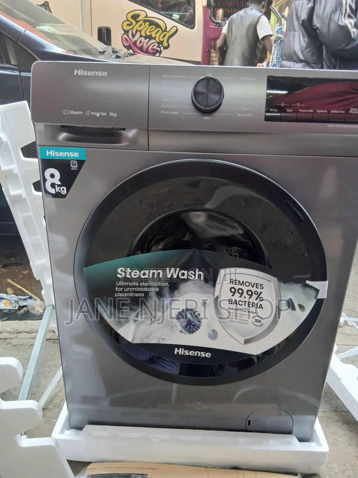 Hisense  8 Kg Wash And Spin Washing Machine