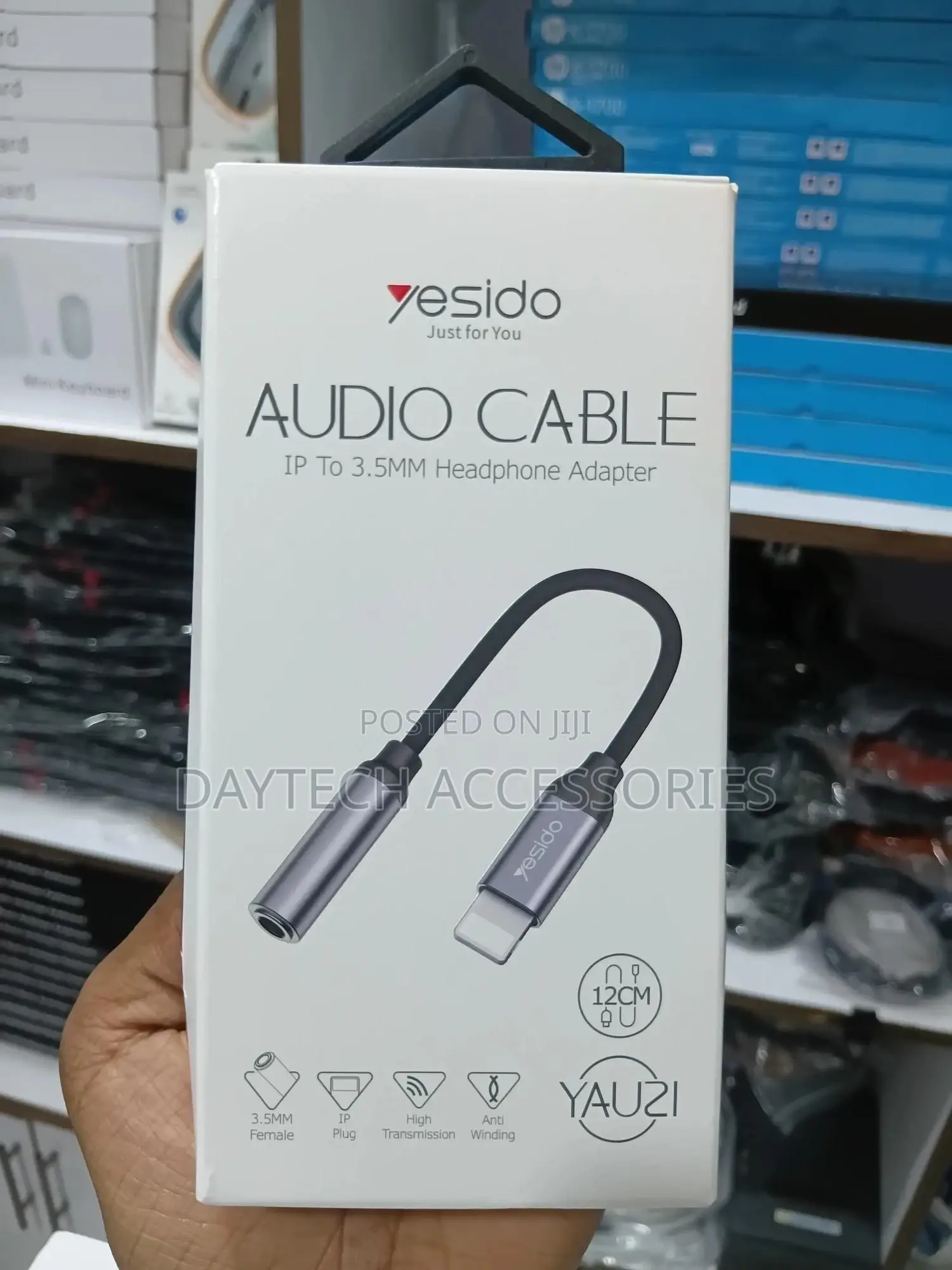Yesido Audio Cable Lightning to 3.5mm Headphone Adapter