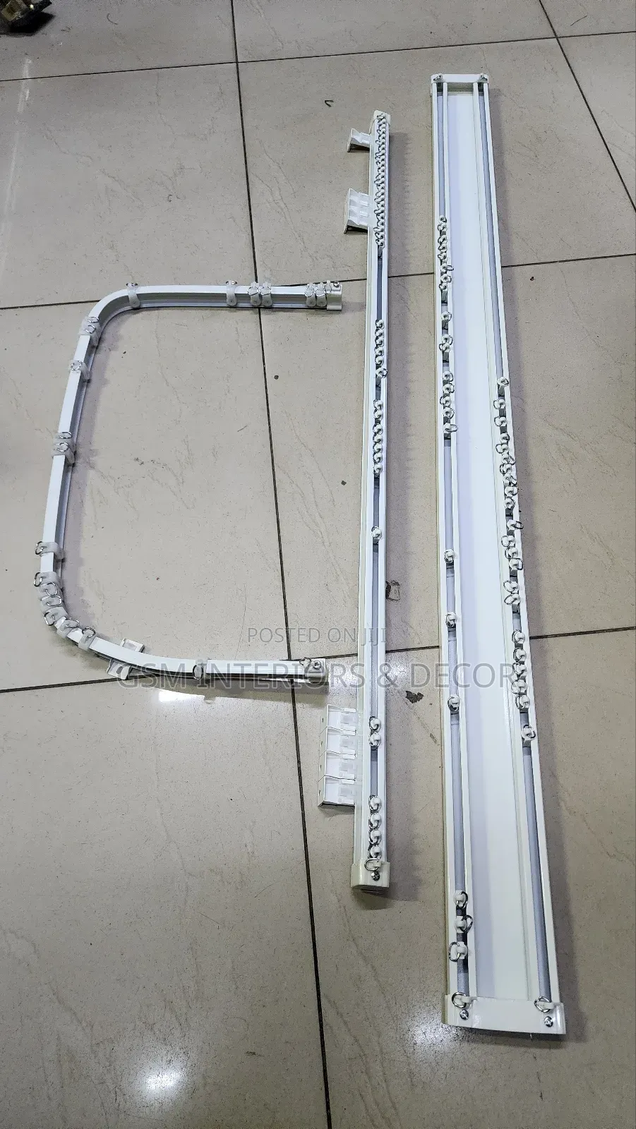 Bendable, Straight and Double Aluminum Curtain Rails