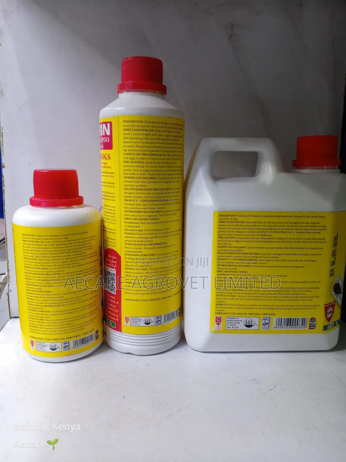 Dudu-Krin Insecticidal Pet Shampoo Natural Pyrethrum 250ml, 500ml, 1l