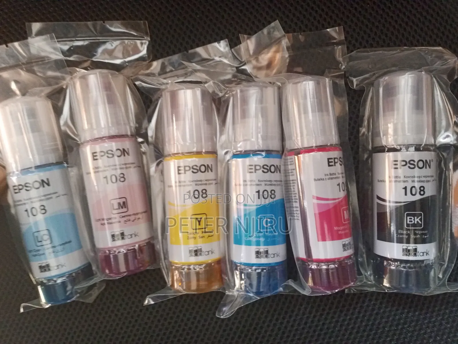 Epson Original 108 Inks For L8100/L