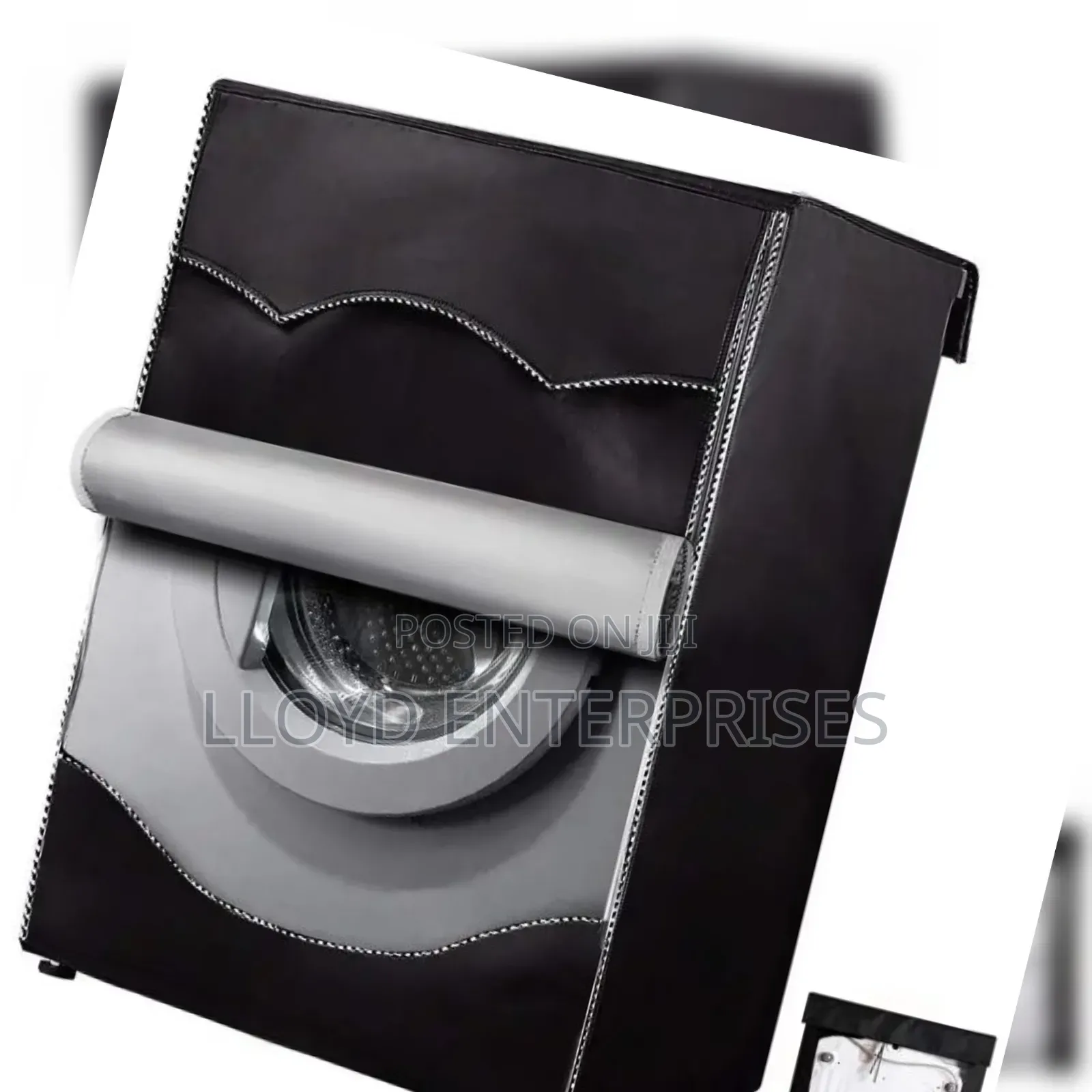 Black Front Load Washing Machine Cover (85*65*60)