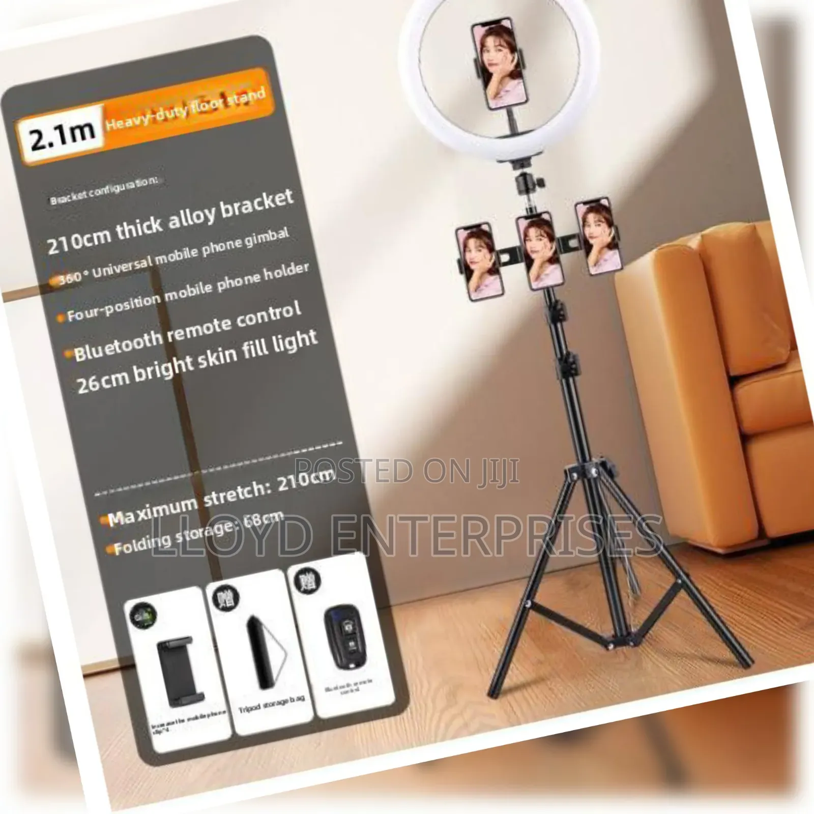 2.1m Alloy Camera Bracket-Tripod Stand