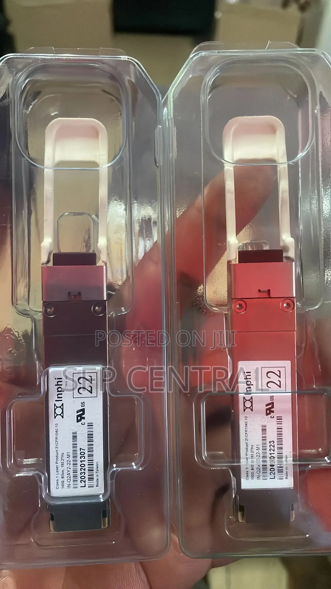 Inphi QSFP 100g, 80km, 194,8 THZ Transceiver Module Pair