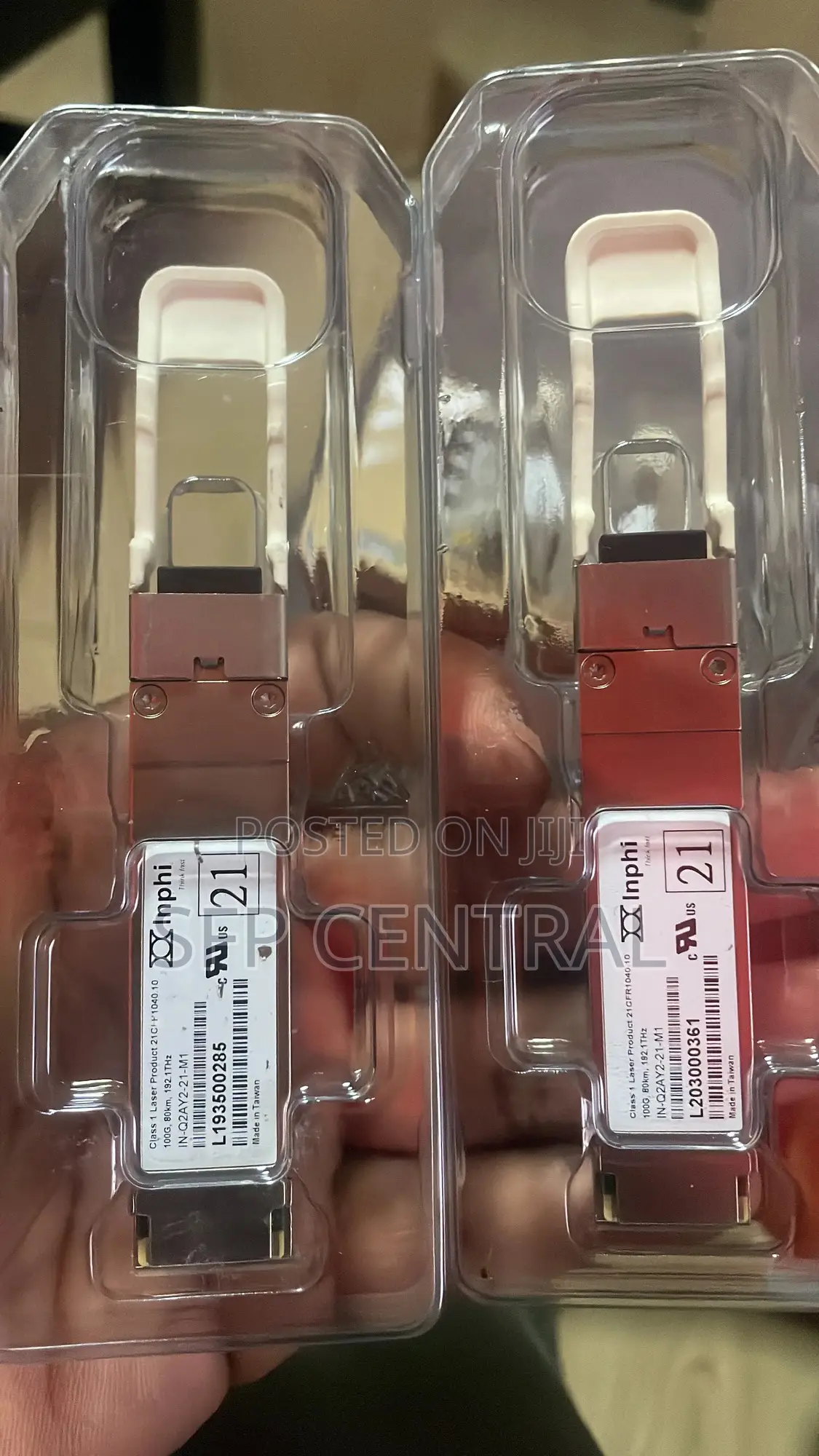 Inphi QSFP 100g, 80km, 194,8 THZ Transceiver Module Pair