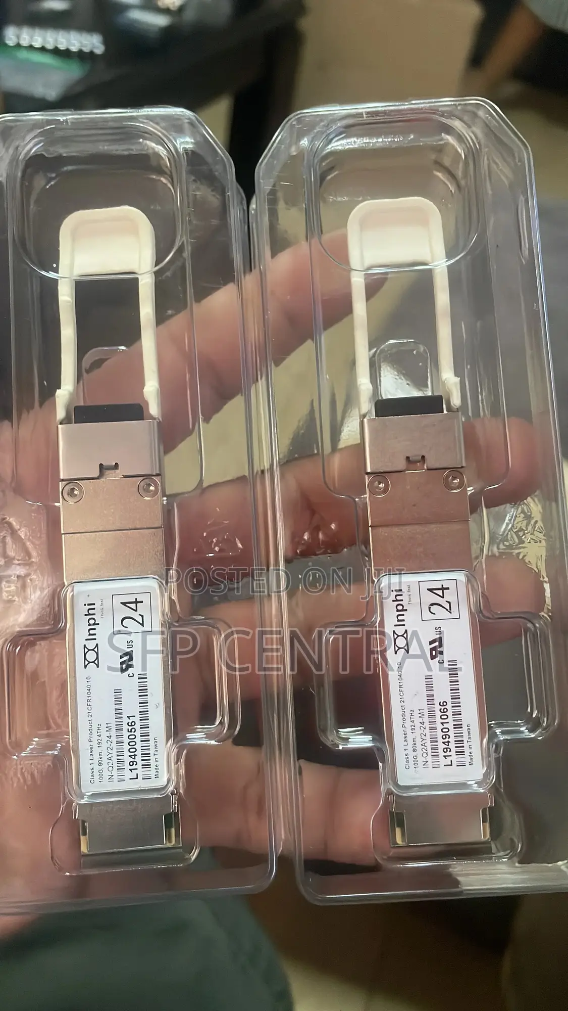 Inphi QSFP 100g, 80km, 194,8 THZ Transceiver Module Pair