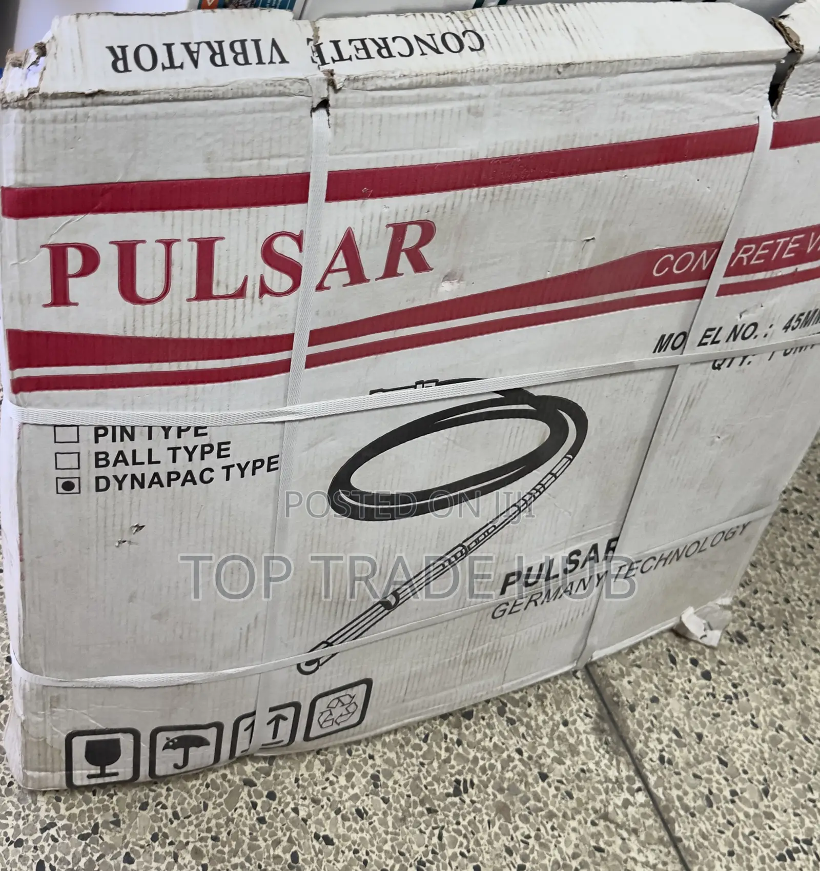 Complete Pulsar Petrol Concrete Vibrator 7.5hp With 45mm Poker