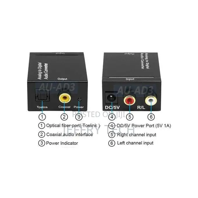 Analogue to Digital Audio Converter Adapter