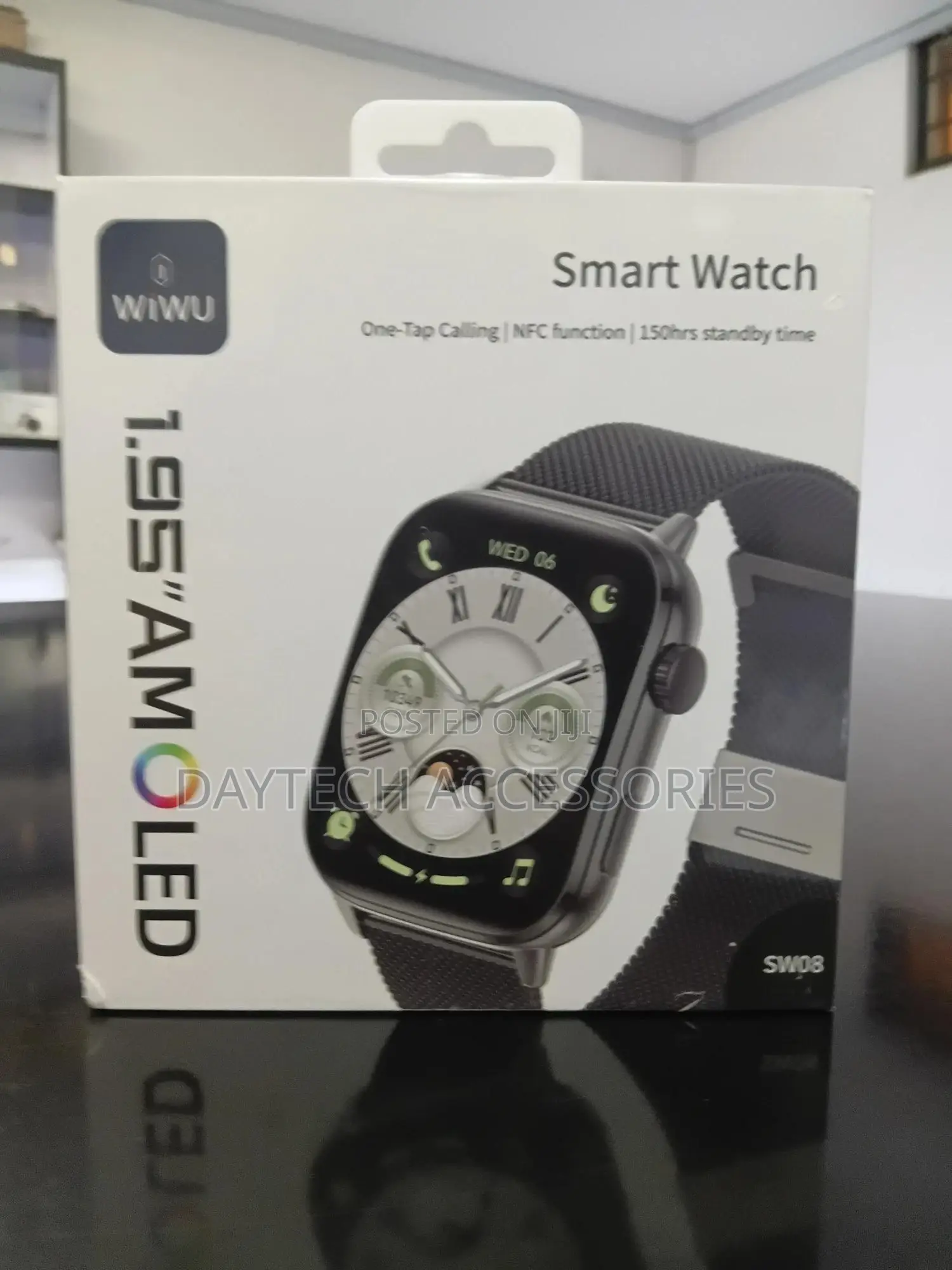 Wiwu Sw08 Smartwatch – 1.95′′ Amoled Display