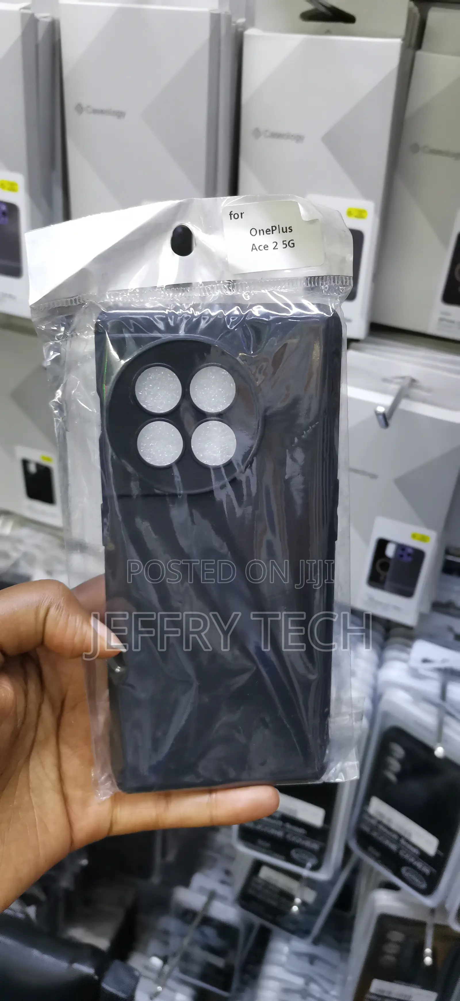 Sinky Oneplus Ace 2 5g Soft Silicone Coverage Phone Case(Black)