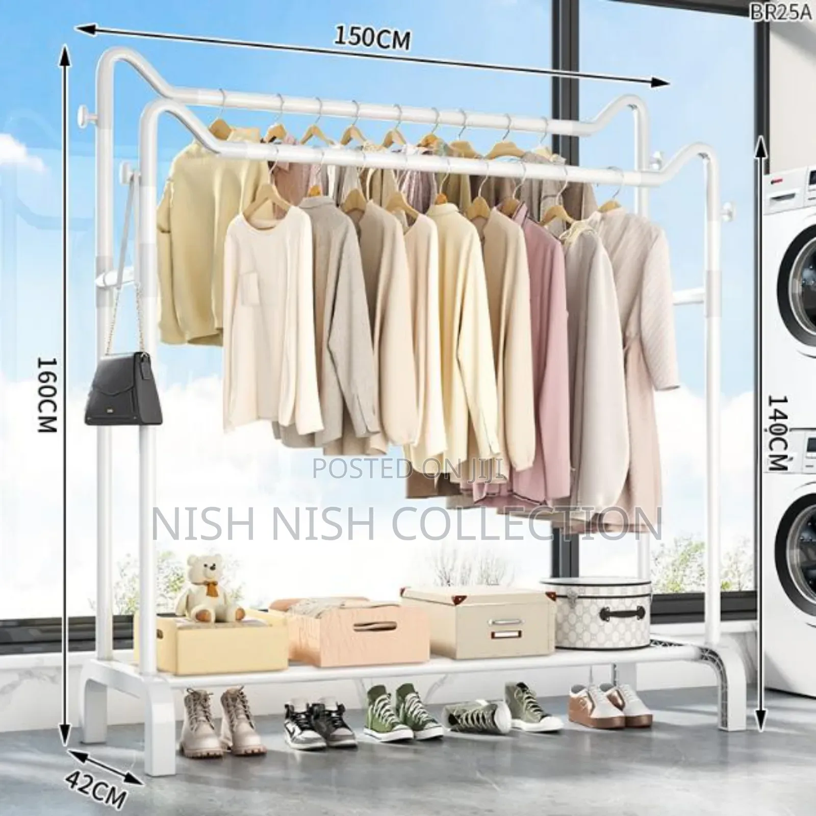 Garment Rack Floor Standing Clothes Rack/ Hanger