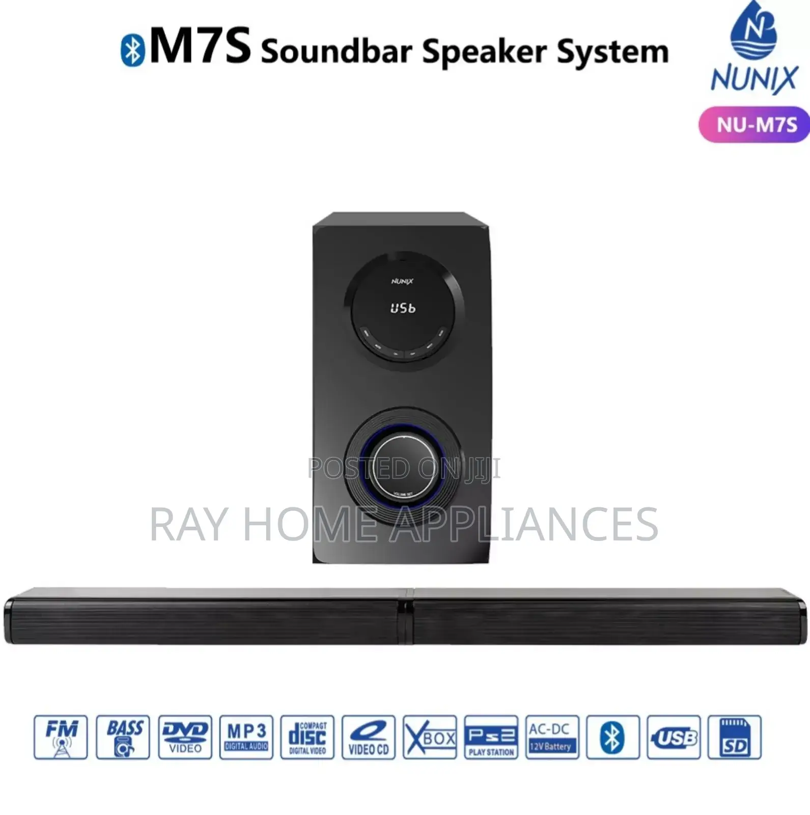 Nunix M7s Soundbar Speaker System