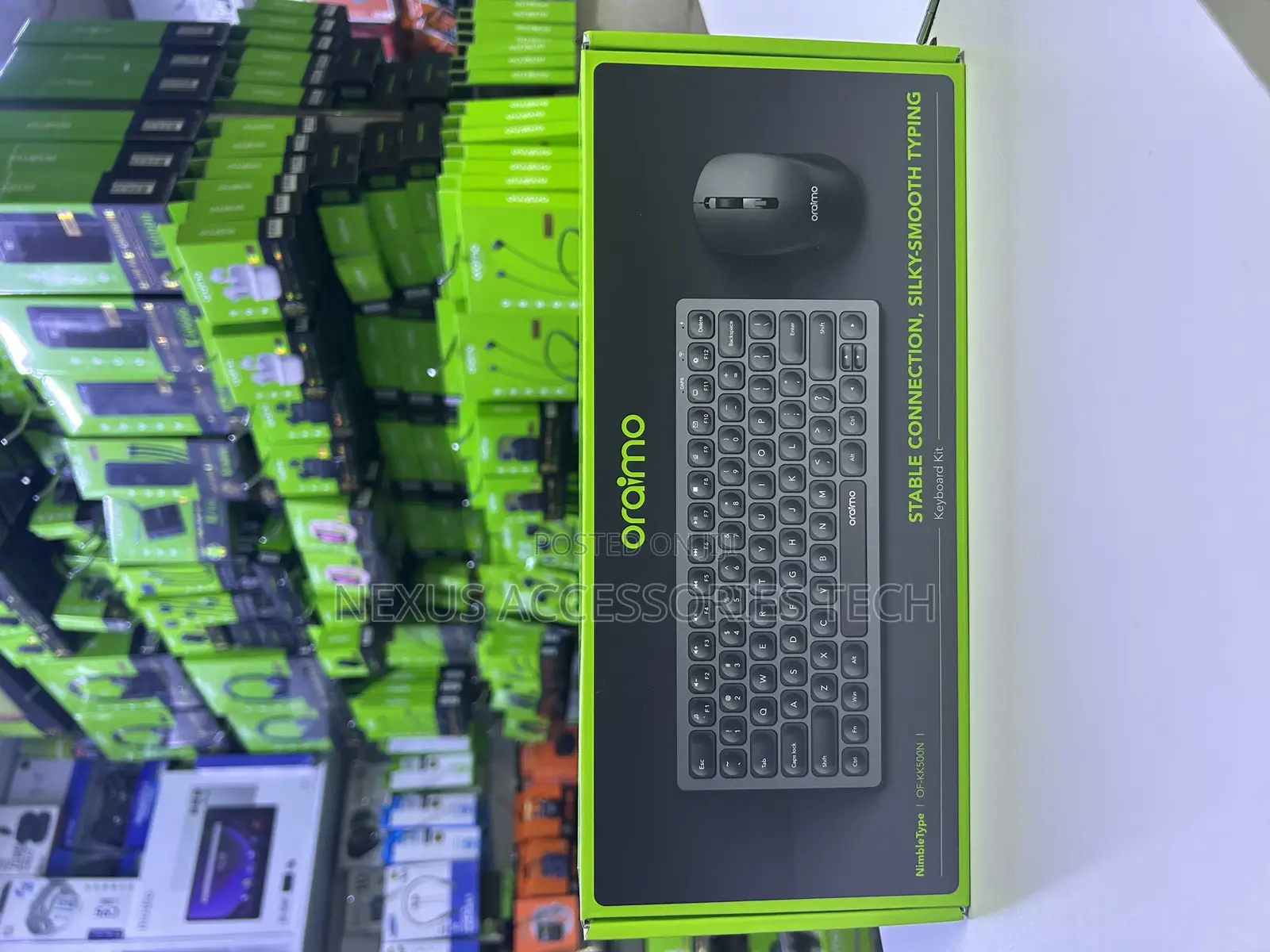 Oraimo Nimble Type of-Kk500n ,Wireless Keyboard + Mouse