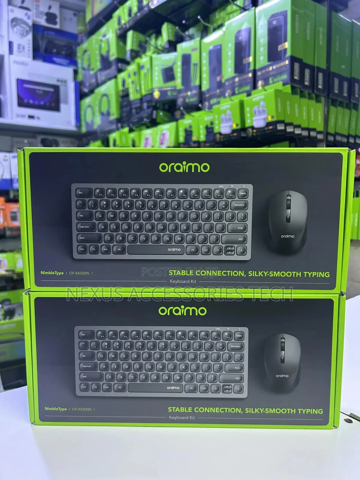 Oraimo Nimble Type of-Kk500n ,Wireless Keyboard + Mouse