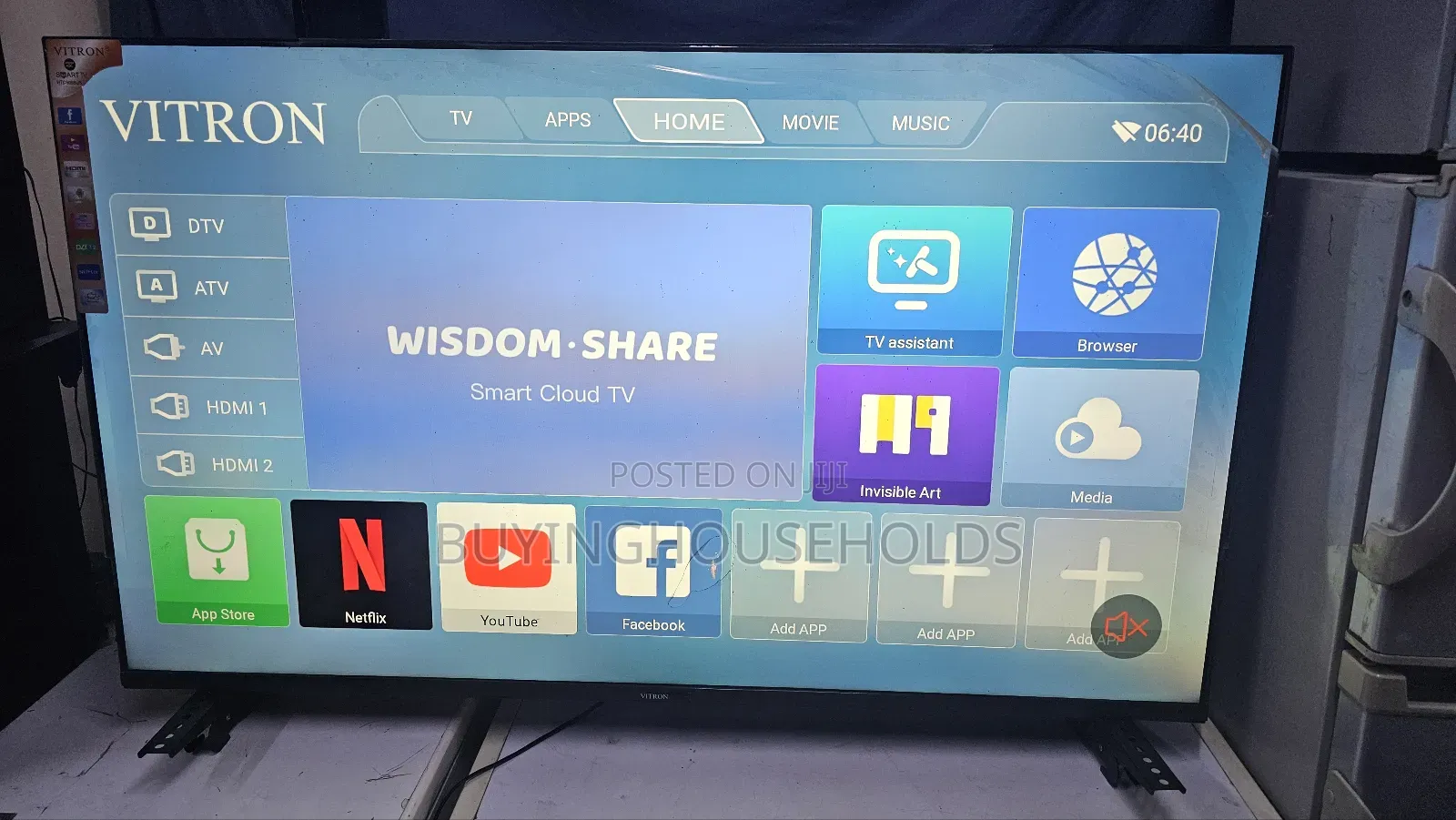 Vitron 50" Frameless Android Smart TV