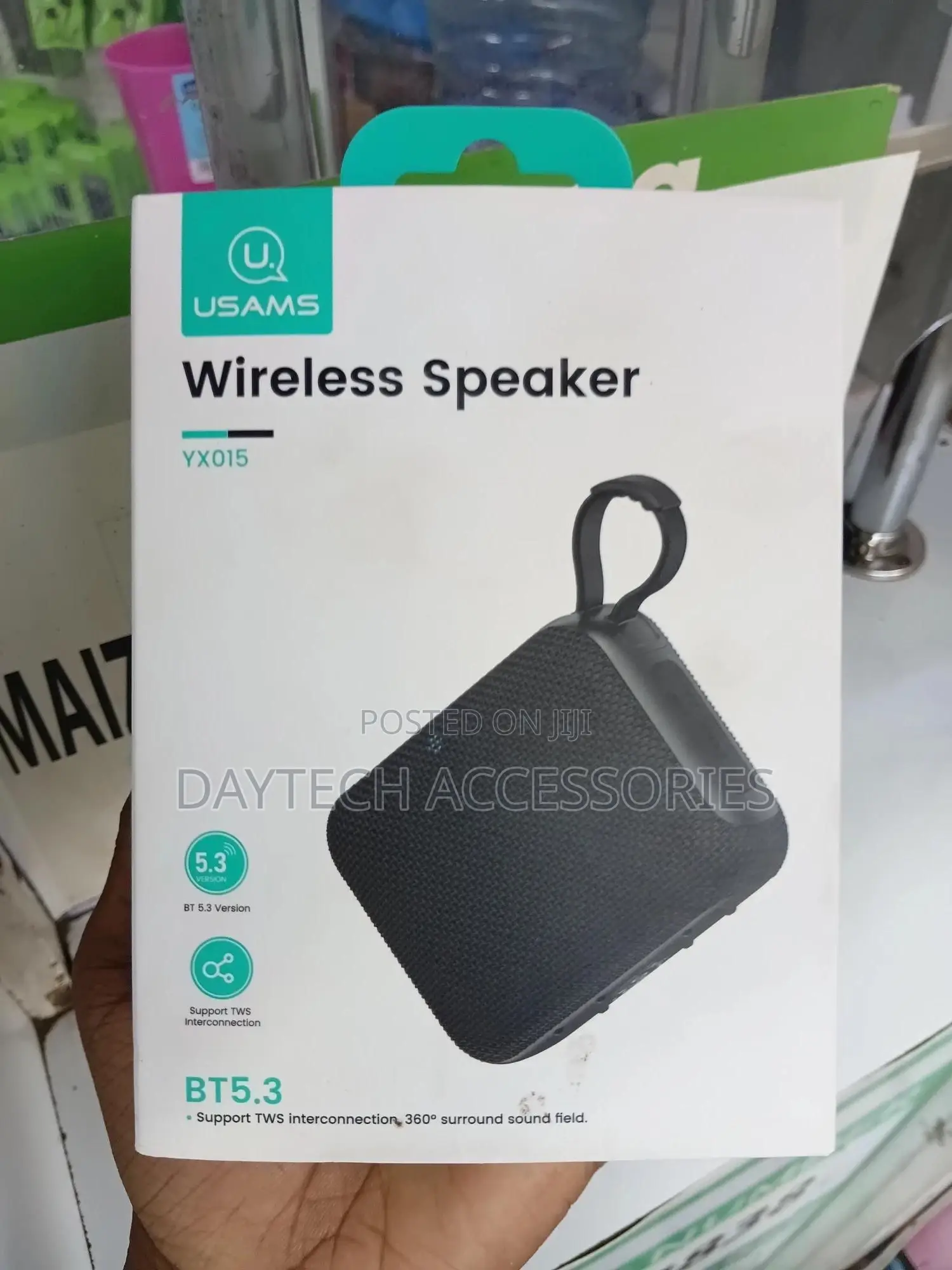The Usams Yx015 Portable Bluetooth Speaker Featuring Bluetooth 5.3.