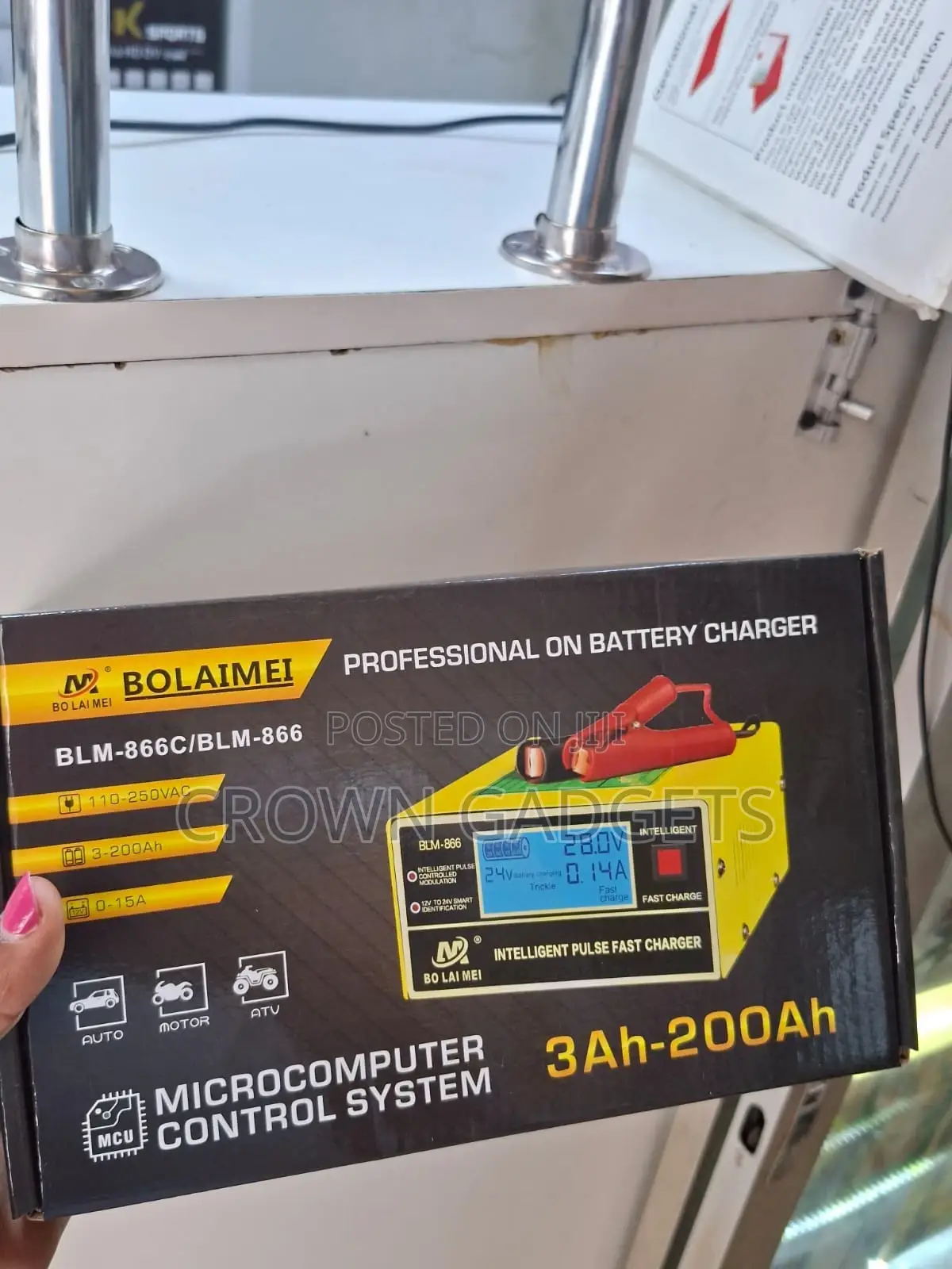 Bolaimei BLM-866c Smart Pulse Charger for Car Motorcycle
