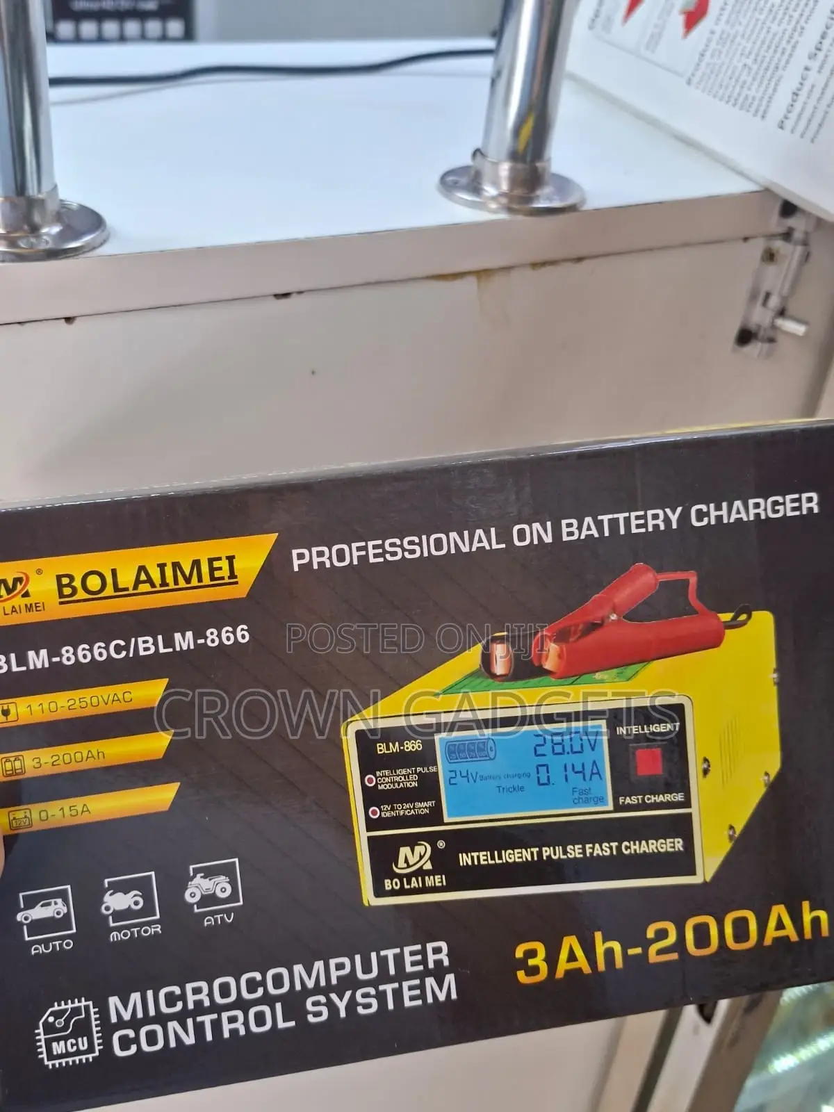 Bolaimei BLM-866c Smart Pulse Charger for Car Motorcycle