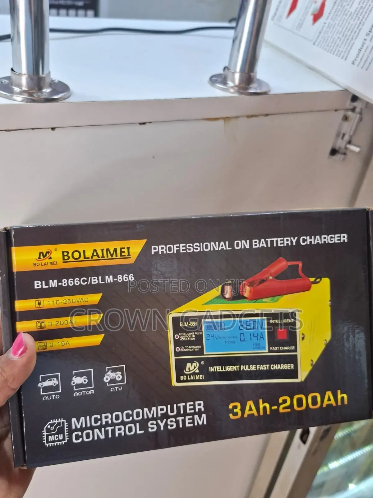 Bolaimei BLM-866c Smart Pulse Charger for Car Motorcycle