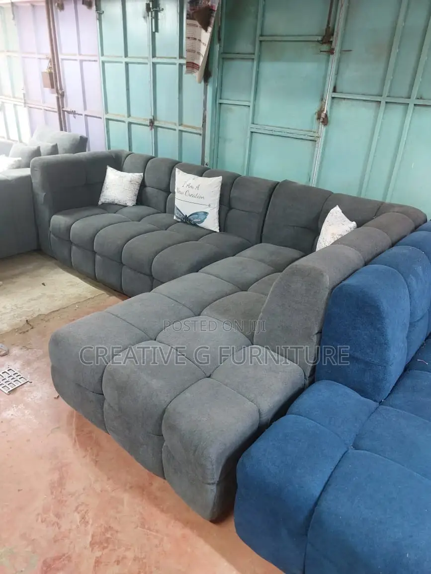 Elegant Grey Sofa Set