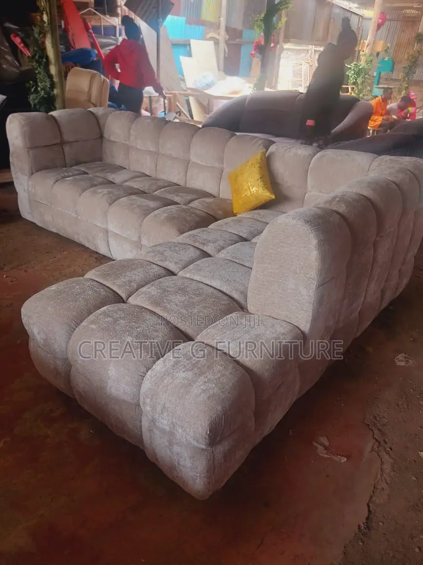 Modern Fabric Sofa 6 Seater