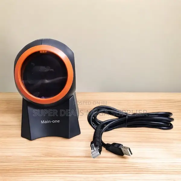 Usb Wired 1d and 2d Table Mount Barcode Scanner for Retail Shops