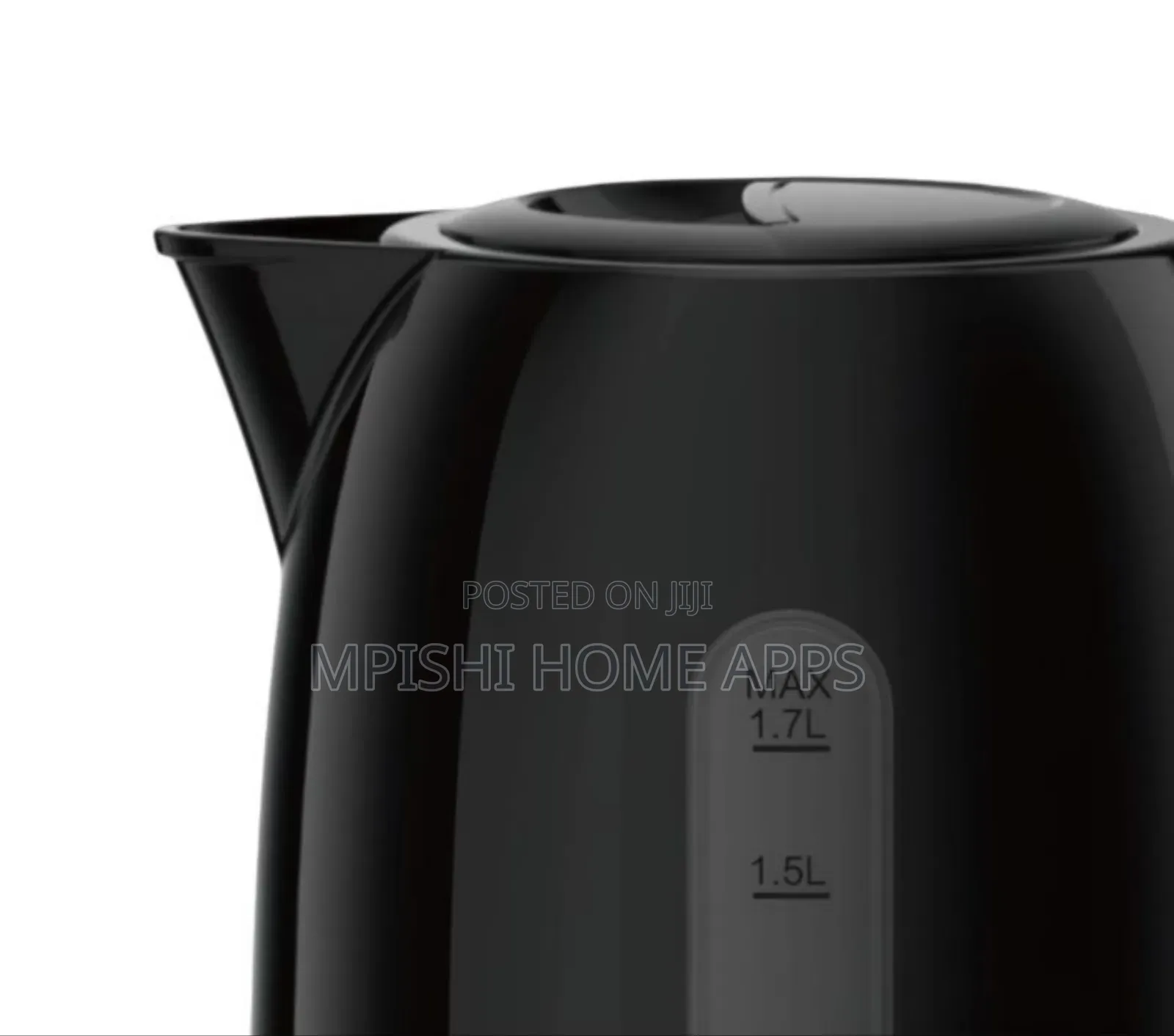 Cordless Electric Kettle 1.7 Liters Black- Rm/766