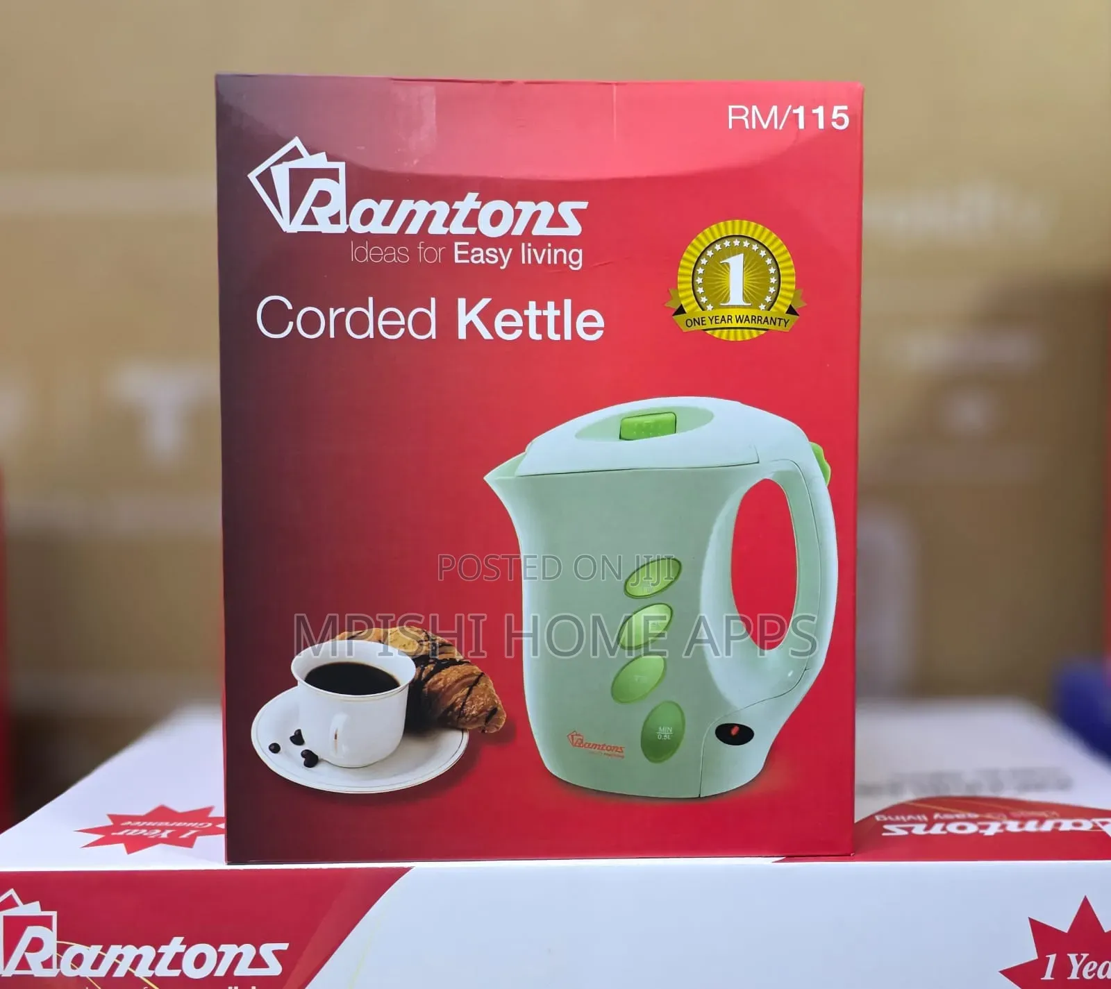 Corded Electric Kettle 1.8 Liters- Rm/115