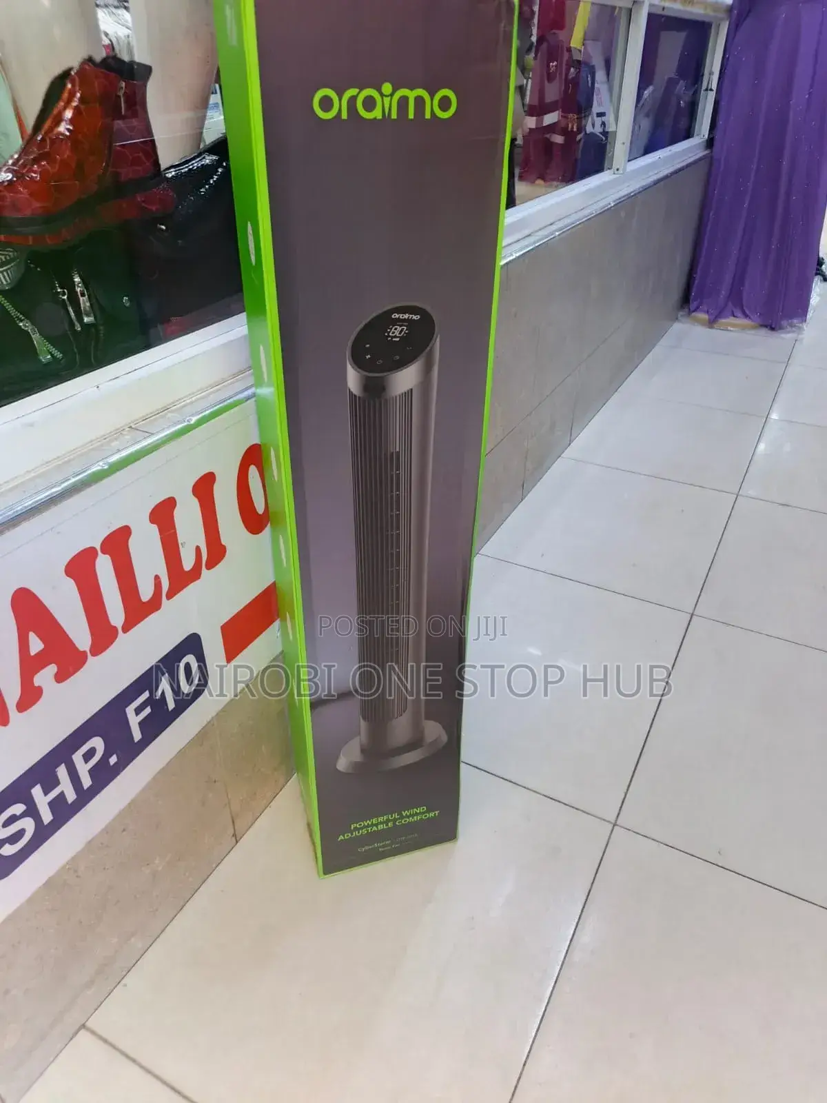 Oraimo Tower Fan With Remote Control, Sleep Mode Timer