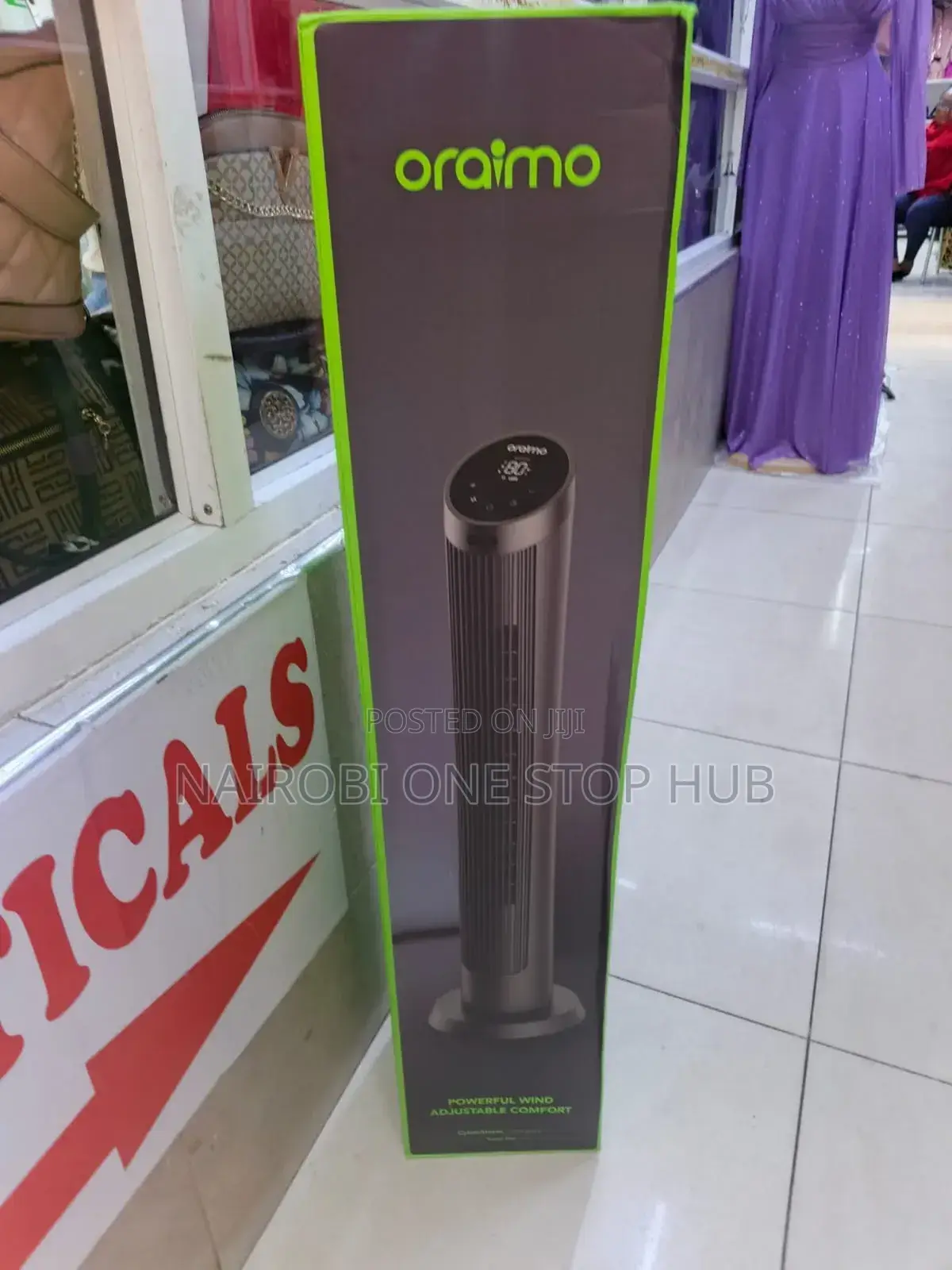 Oraimo Cyberstorm Electric Tower Fan for Bedroom Office
