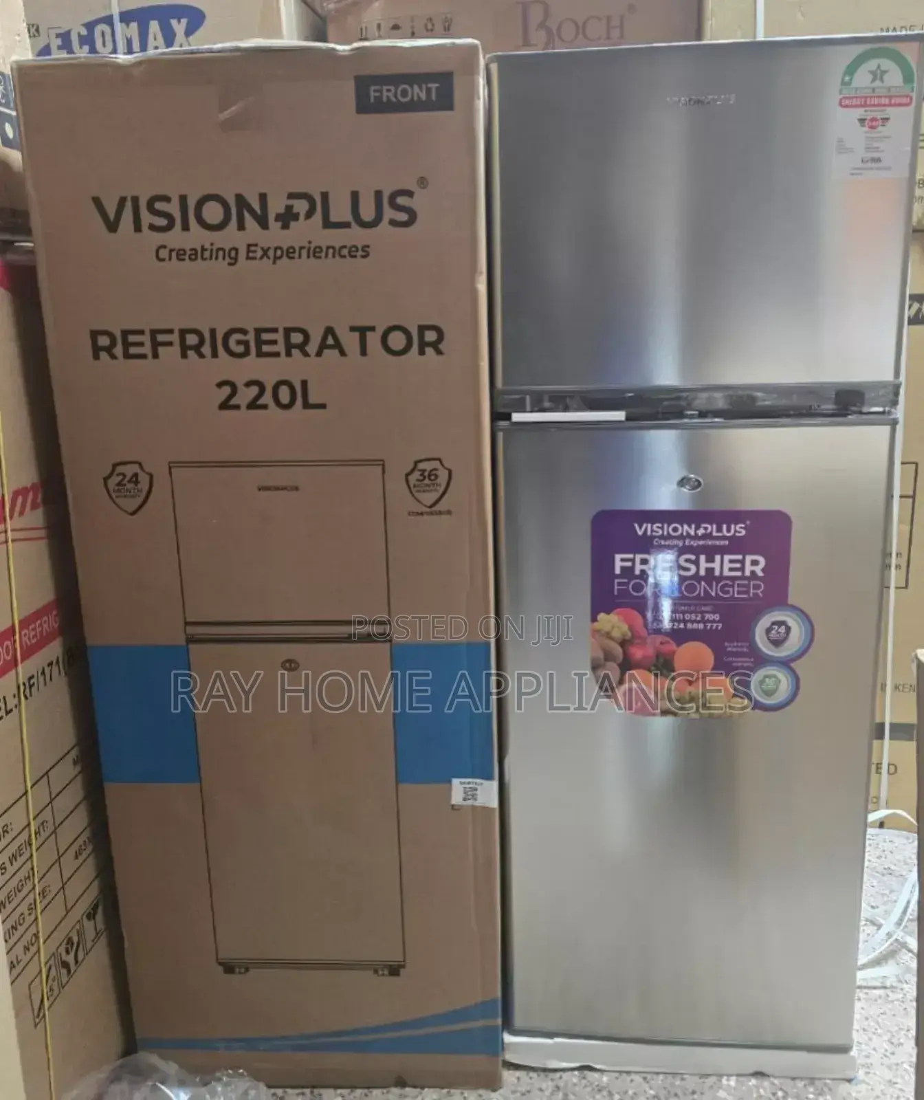 Vision 220 Litres Double Door Refrigerator