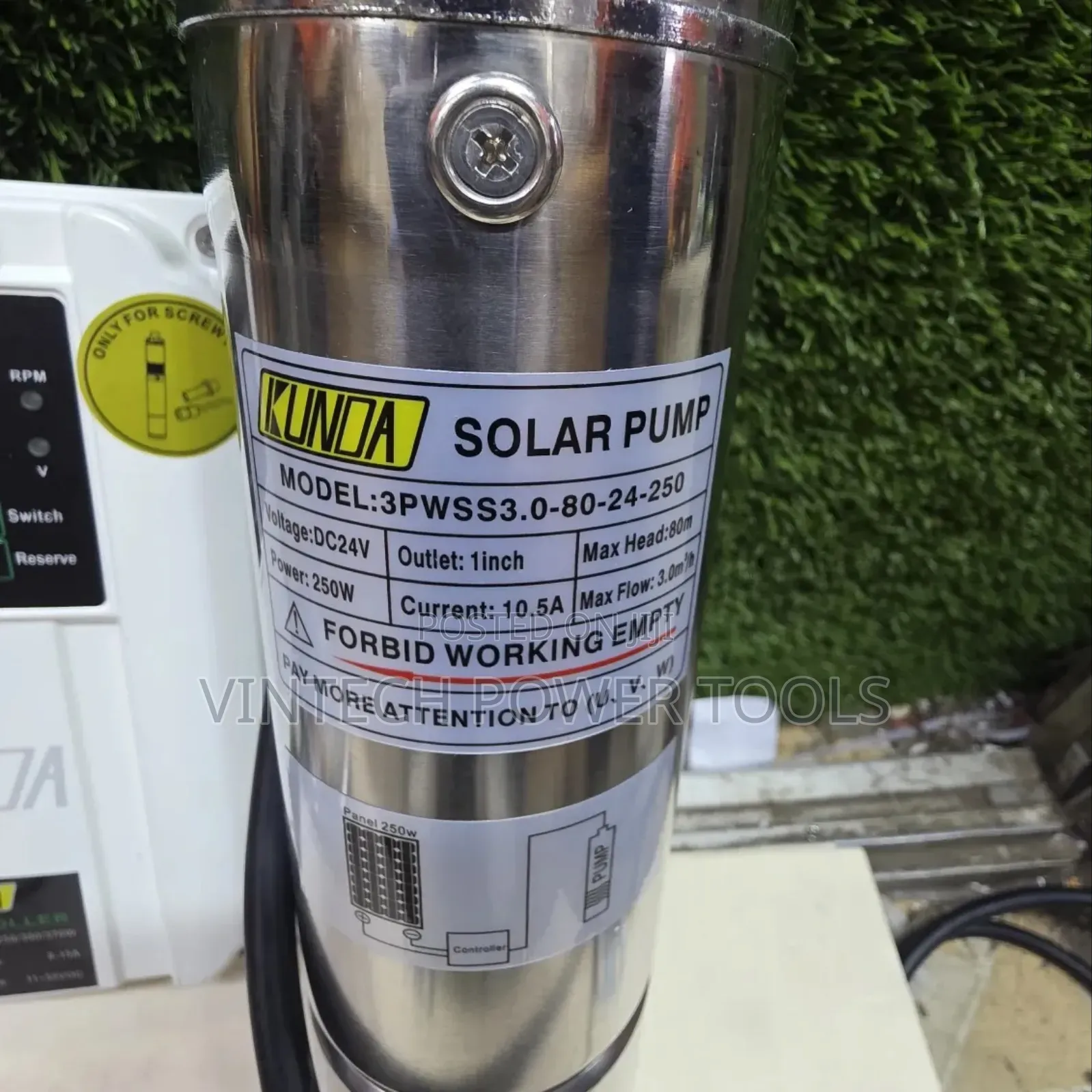 Kunda Solar Pump 80 M/ Solar Pump With Controller 80 M
