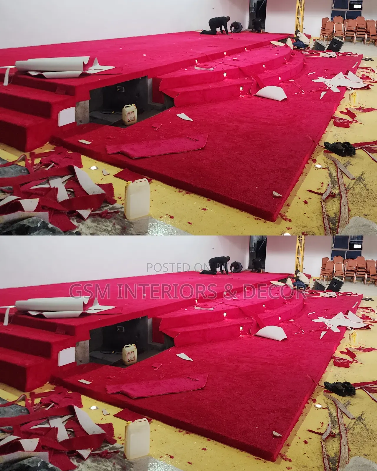 Red Carpets for Church Carpets in Seamless Fits
