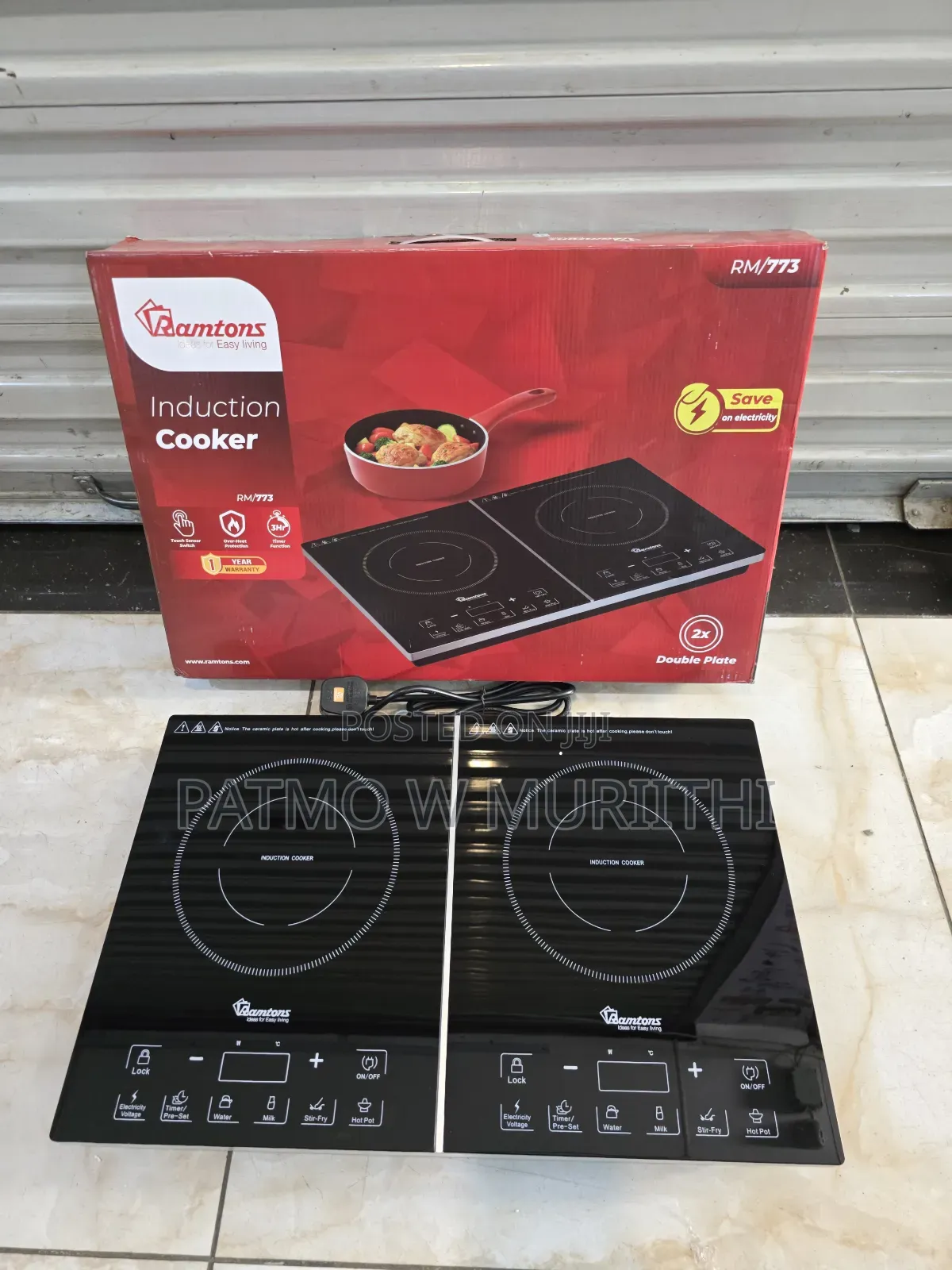 Ramtons Double Induction Cooker Rm/773