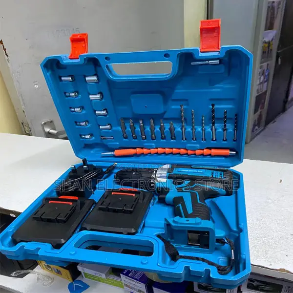 Electric Drill Kit With Charger Batteries