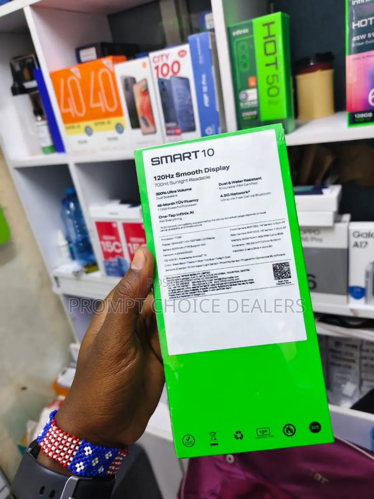 New Infinix Smart 10 64 GB Black