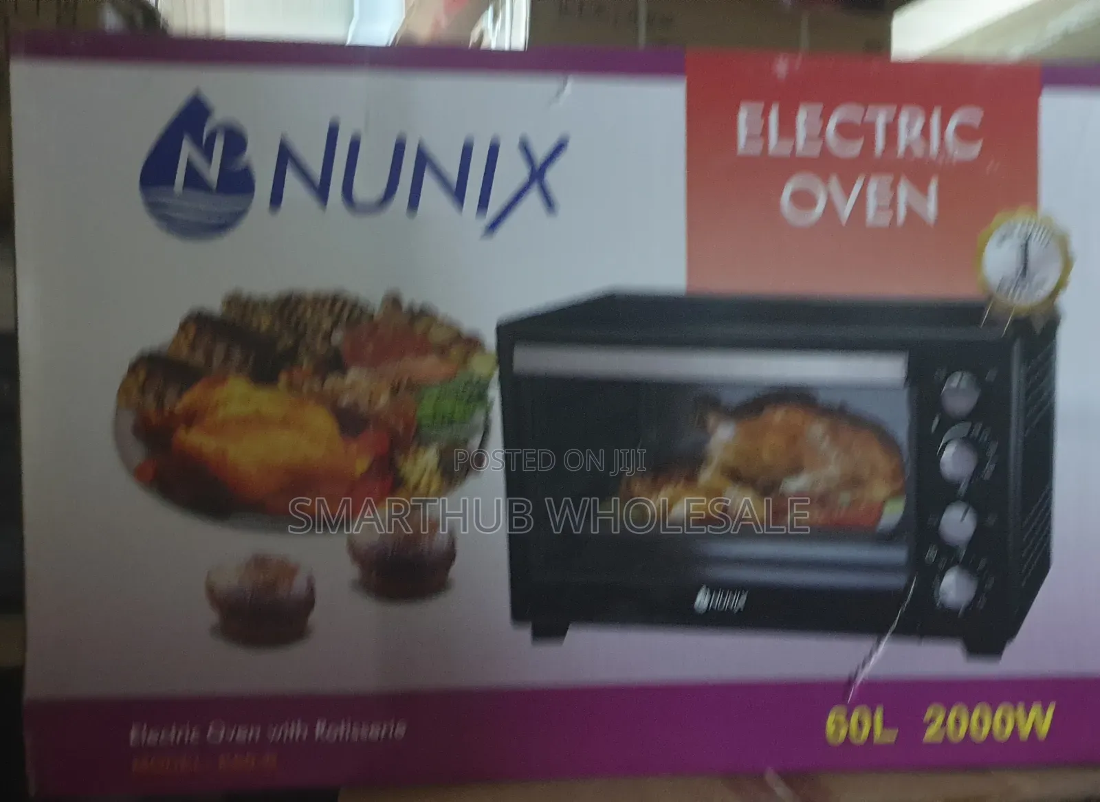 Nunix 60l Electric Oven With Rotisserie(Grill)