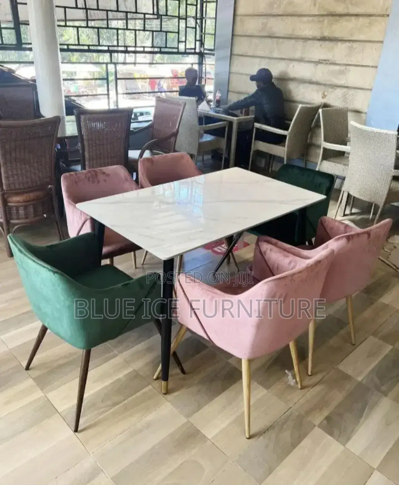 Modern Marble Dining Table and Chairs