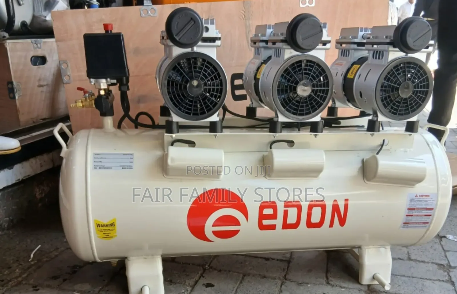 Edon Silent Compressor 100l With 3 Motors
